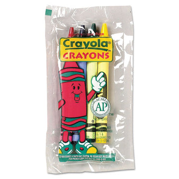 Crayola® Classic Color Cello Pack Party Favor Crayons, 4 Colors-pack, 360 Packs-carton freeshipping - TVN Wholesale